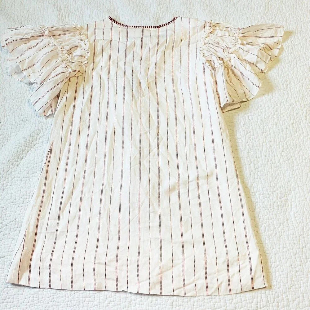 Anthropologie Moon River Size Xs Ira Tasseled Mini Dress Cover Up New! - Picture 7 of 7